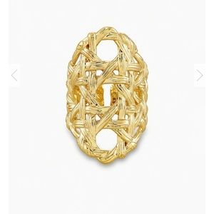 🆕KENDRA SCOTT Gold Natalie Statement Ring - S/M